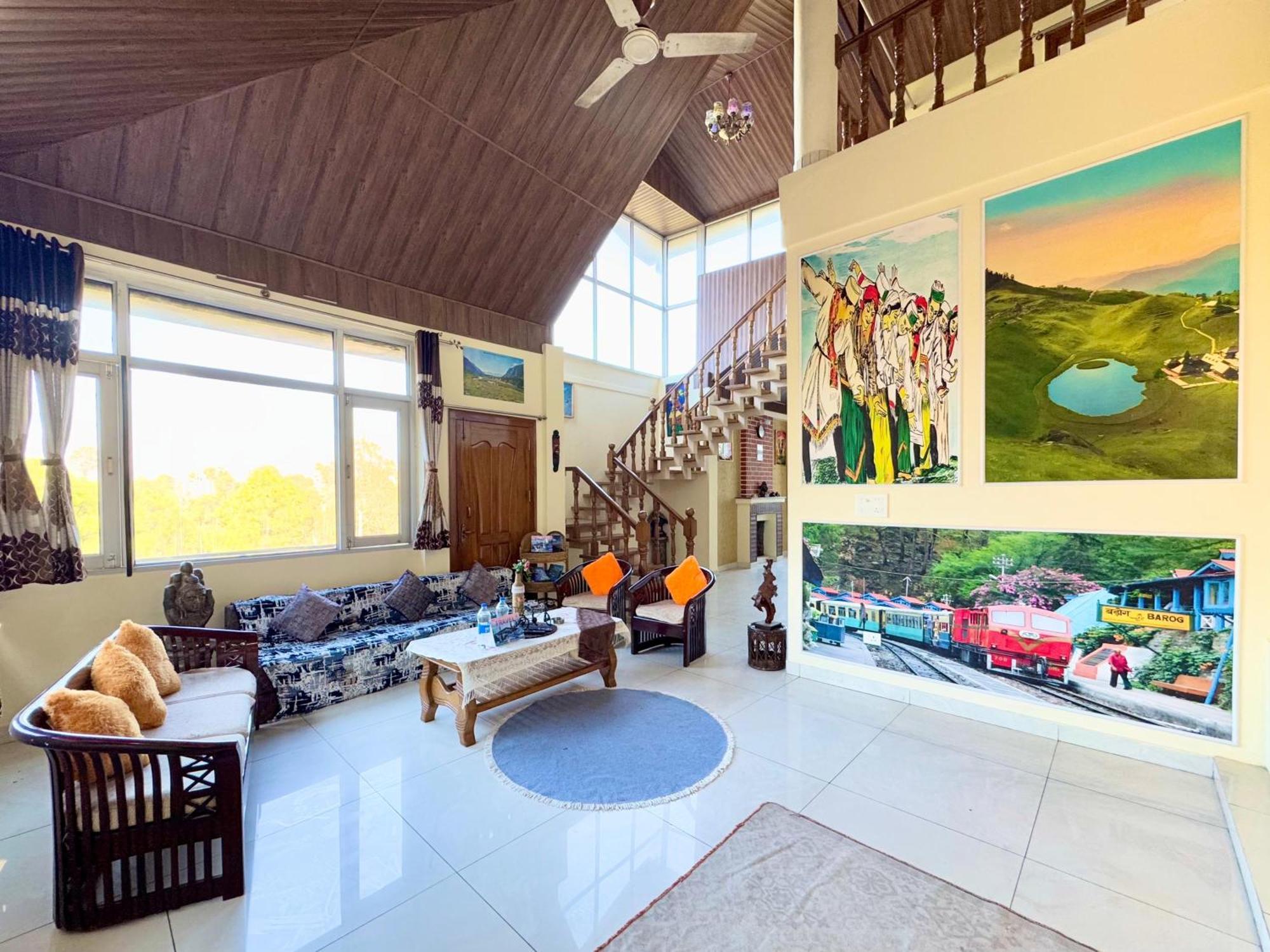 The Auriga 3Bhk Fully Entair Villa With Bonfire In Kasauli I Pvt Stay I Open Air Terrace I Kitchen Livingroom I Lawn Bonfire I Gaming Zone Zewnętrze zdjęcie